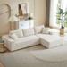 108.5" Modular Living Sofa Set Upholstered Sleeper Sofa for Living Room, Bedroom, Salon, 2 PC Free Combination, L-Shape
