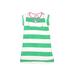 Mini Boden Dress - A-Line: Green Stripes Skirts & Dresses - Kids Girl's Size 7