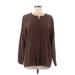 J.Jill Long Sleeve Blouse: Brown Tops - Women's Size Medium