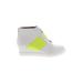 Linea Paolo Wedges: White Color Block Shoes - Women's Size 9