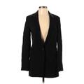 Rag & Bone Blazer Jacket: Mid-Length Black Print Jackets & Outerwear - Women's Size 4