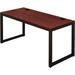 Large Computer Desk,Black/Cherry