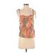 Amuse Society Sleeveless Blouse: Orange Tops - Women's Size Small