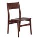 Porter Designs Portola Transitional Solid Acacia Wood Dining Chair, Brown