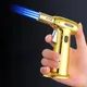 Windproof Torch Lighter Jet Turbo Refillable Gas Cigar Lighter Spray Gun Outdoor Powerful Metal