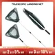 Retractable Landing Fishing Net 190cm Aluminum Alloy Telescopic Fishing Net Foldable Sea Mesh Brail