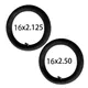 16 Inch Butyl Rubber Inner Tube 16x2.125/2.50 For Electric/E-bike Black Outdoor Accessory Tools