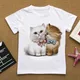 Love You Things for Girls Clothes for Boy T Shirt Kids Cat CartoonsTShirt Baby Flowers Summer