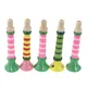 1Pc Wooden Trumpet Piccolo Flute Small Speakers Kid Musical Instrument Education Toy Safe Non-toxic