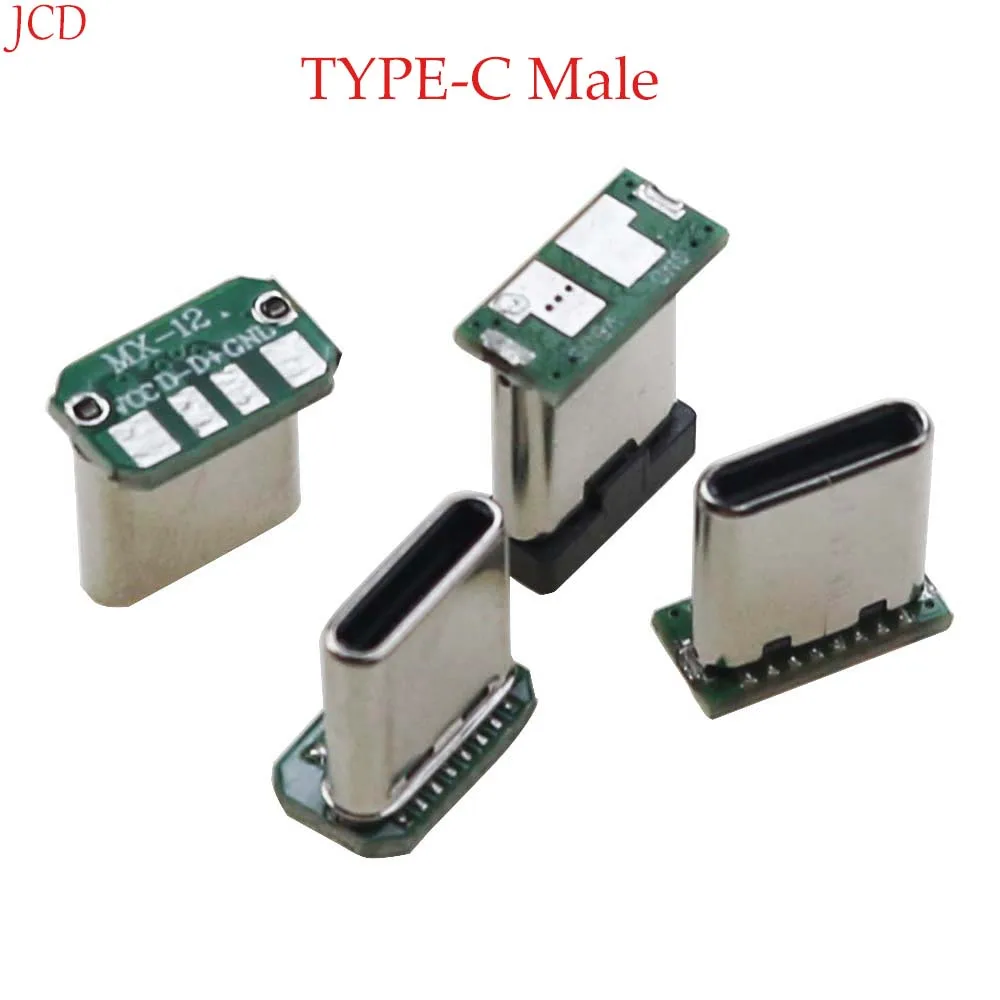 2/5/10/20PCS USB 3.1 Tipo C Scheda Patch Verticale 16pin 4/2 Filo di Saldatura Banda Dati PCB Scheda USB Testa Maschio 16P Usb C connettore