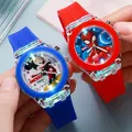 Disney-Montre Spiderolk pour enfants montre Shoous pour enfants silicone mignon lumières