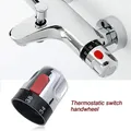 Poignée de commande thermostatique pratique accessoires de salle de bain robinets de centre