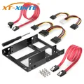 Support d'invite de montage en métal XT-XITEN 2-Bay 2.5 pouces à 3.5 pouces Support de disque dur