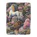 MentionedYou Dreamy Unicorn Flower Haven - 1 Piece Premium Sherpa Blanket - Luxurious Art Print Design Polyester | 60 H x 50 W in | Wayfair