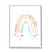 Stupell Industries ba-950-Framed Rainbow w/ Falling Hearts by Lil' Rue Single Picture Frame Print on Canvas Canvas | 30 H x 24 W x 1.5 D in | Wayfair
