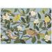 White 47 x 28 x 0.12 in Kitchen Mat - Liora Manne Esencia Floral Finches Indoor/Outdoor Mat | 47 H x 28 W x 0.12 D in | Wayfair ECN34970803