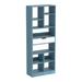 Latitude Run® 71 Inches Tall Freestanding Display Storage Cabinet Organizer Wood in Blue | 70.8 H x 19.7 W x 9.4 D in | Wayfair