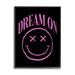 Stupell Industries bb-502-Framed Dream on Pink Smiley Single Picture Frame Print on Canvas in Black/Pink | 14 H x 11 W x 1.5 D in | Wayfair