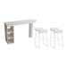 Brayden Studio® Emilio 62.99" Dining Set in White | Wayfair 7FEA8F214632460CAAF9706DEEDE75FB