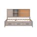 Wildon Home® Clarissa Daybed Wood in Gray | 50.8 H x 49.9 W x 78.5 D in | Wayfair E434E8DD4212402F855915C6F8AACD4D