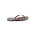 Sam Edelman Flip Flops: Red Graphic Shoes - Women's Size 8 - Open Toe