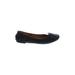 Lucky Brand Flats: Ballet Chunky Heel Classic Black Solid Shoes - Women's Size 9 1/2 - Almond Toe