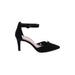Kelly & Katie Heels: Pumps Stilleto Chic Black Solid Shoes - Women's Size 7 - Pointed Toe