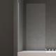 Badewannenaufsatz Design-Duschwand für Badewanne 80x140cm chrom Duschabtrennung ESG-Sicherheitsglas