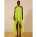 Women's Jayden Tiered Tulle Halter Gown in Evening Primrose / 6 | BCBGMAXAZRIA