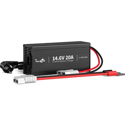 14,6V20A Batterieladegerät für 12V Lithium Batterie LiFePO4 Akku,