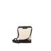 Crossbody Bag Leather Beige Black