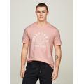 Print-Shirt TOMMY HILFIGER "HILFIGER COIN TEE" Gr. XL, pink (pink crystal) Herren Shirts T-Shirts