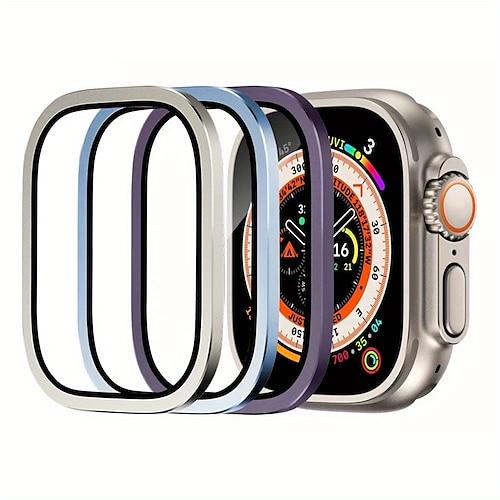 Beobachten Displayschutzfolie Kompatibel mit Apple Watch Ultra 49mm HD klar Hartglas Uhren Zubehör