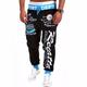 Herren Jogginghose Trainingshose Jogginghose Jogger Hose Hosen Jogginghose Elastische Taille Buchstabe Grafik-Drucke Sports Outdoor Freizeitskleidung Brautkleider schlicht HipHop Grau Blau Schwarz