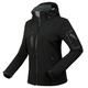 Damen Softshelljacke für Wanderer Wasserdichte Wanderjacke Regenjacke Vlies Softshell Winter Draussen warm Wasserdicht Atmungsaktiv Leichtgewichtig Oberbekleidung Windbreaker Windjacke Regenmantel