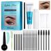 Styckt Eyelash Eyebrow Tint Kit Semi Permanent Brow Dye Tattoo Cream with Brush Kit # Black