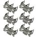 6 Pcs Hair Claw Clips Curling Wand Roller Fixing Clamp Hot Curler Replacement Perm Fixture