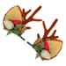 Christmas Hair Clips Pin Reindeer Antlers Costume Holiday Accessories Hairpin Iron Abs Child