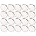 Round Eye Shadow Empty Tray 20 Pcs Eyeshadow Plates Blush for Cheeks Traveling Accessories Stainless Steel Miss