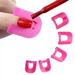 Nail Polish Protector for Finger U Shape Nail Polish Stencil Reusable Cover 26Ps