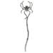 Home Gifts Antique Retro Irregular Dark High-end Unique Niche Style Hairpin Spider (black) Halloween Sticks Alloy Miss