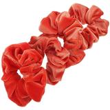 Large Intestine Hair Band Accessories Flannel Scrunchy Bobbles Miss Holder 4 Pcs