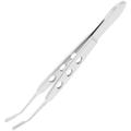 Meibomian Gland Massage Forceps Rectangular Head Eyelid Tweezers Tool Stainless Steel Compressor Physiotherapy