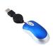 Anvazise Universal Telescopic 3 Keys 1600DPI Computer Laptop USB Optical Mini Wired Mouse Blue