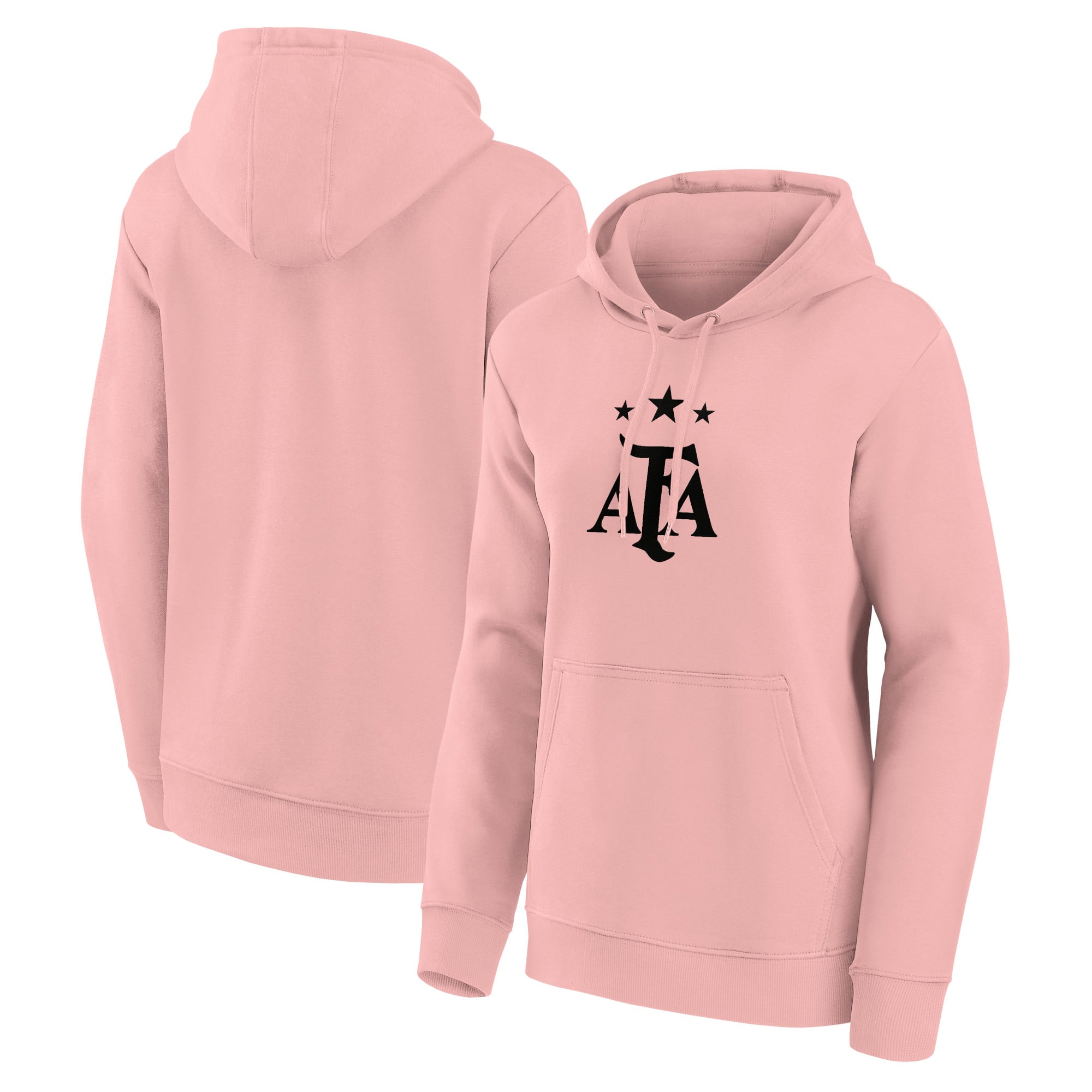 Kapuzenpullover mit argentinischem Mono-Logo und Grafik – Rosa – Damen