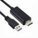 JSER USB3.0 Male to HDMI Male Cable USB 3.0 Source HDMI Sink Converter For Desktop Laptop PC Adapter 1.8m 1080P Projector Video Monitor Cable