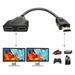 Janrevotw Hdmi Splitter Adapter Cable 1 In 2 Out Hdmi Male To Dual Hdmi Female 1 To 2 Way Cable Adapter Converter 1080p Hd Hdmi Cable