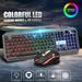 Oneshit Keyboard&Mouse On Clearance T25 Game Luminous 104 Key Mouse And Keyboard Set Wired Metal Panel Mechanical Hand FeelingMouse And Keyboard Set With Mobile Phone Bracket