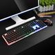 Oneshit Keyboard&Mouse On Clearance GTX350 Luminous Wired Keyboard Mouse Cover Suspended Keyboard Mechanical Hand Feeling Electronic Games Mouse Keyboard Cover 104 Key Backlight Adjustment