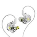 MERILER Transparent in Ear Earphone Earphones HiFi Dynamics Coil Wire Controlled Bass Music Mobile Phone Earphones